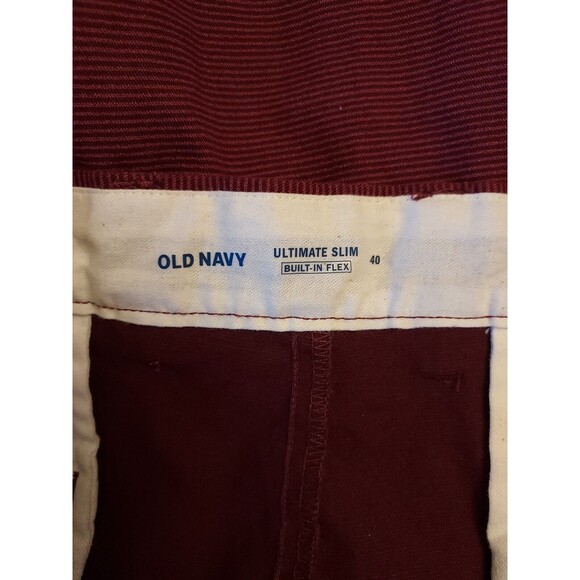 Old Navy Shorts Mens Size 40 Purple Chinos Ultimate Slim Built In Flex - Picture 3 of 3